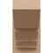 Ekena Millwork 7 1/2-in W x 12-in D x 12-in H Balboa Slat Rough Cedar Woodgrain TimberThane Outlooker, Primed Tan OUTUR075X12X12BOA24RCPR - alternate 4